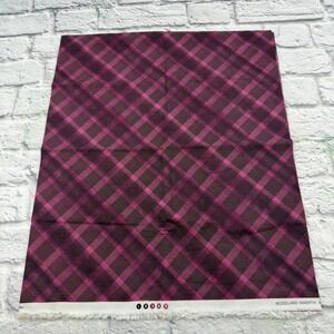 Northcott Woodland Warmth Purple Black Plaid Cotton Fabric 1 Yard Ro Gregg 2076